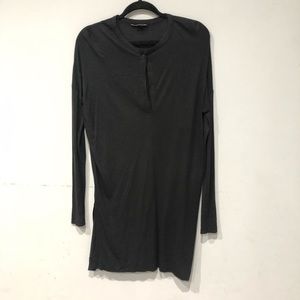 Vince long sleeve one button long sleeve dress